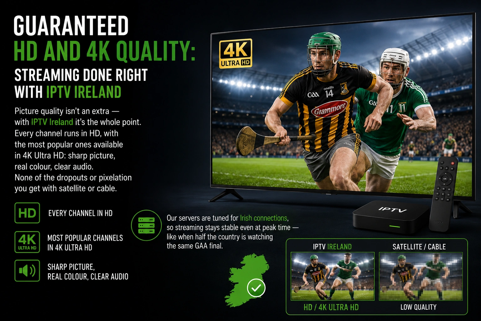 Guaranteed HD and 4K Quality: Streaming Done Right with IPTV Ireland
