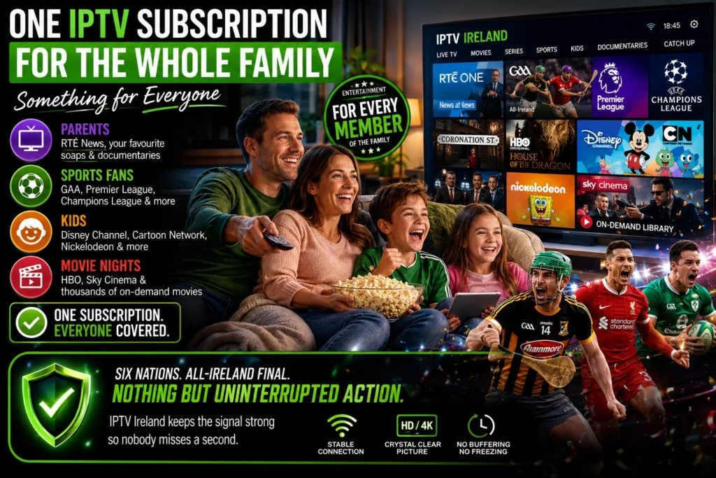 One IPTV Subscription for the Whole Family — Something for Everyone